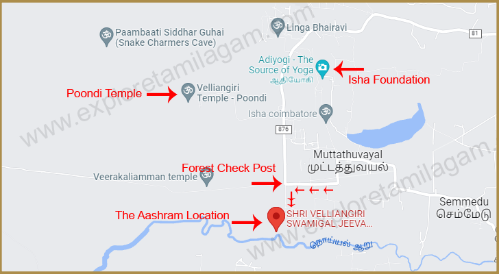 Aashram Map Location